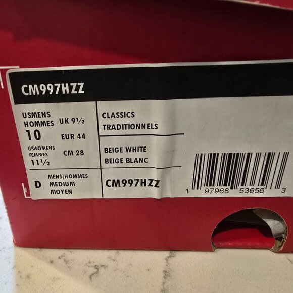 New Balance Classics Traditionnels 997H Beige White CM997HZZ CORDURA Mens 10 NEW - Picture 9 of 12